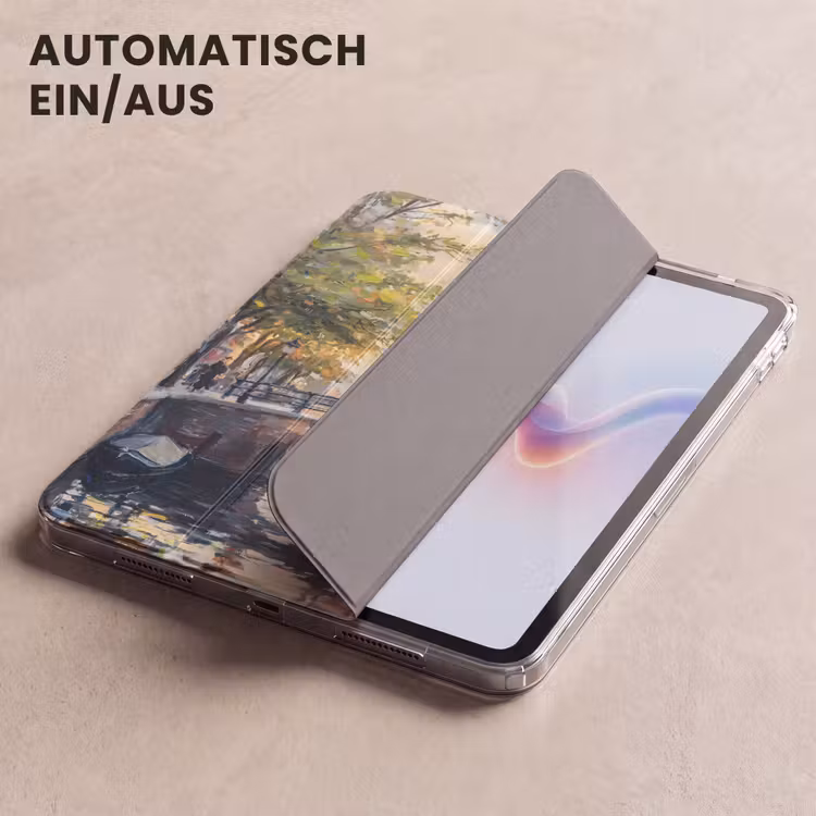 iPad-Hülle - Brücke - Stadt - Häuser - Boot — 5