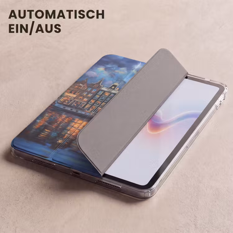 iPad-Hülle - Grachten Amsterdam - Häuser - Stadt - Farbenfroh — 5