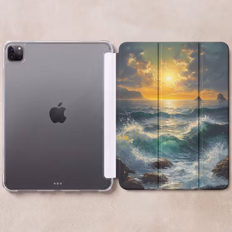 iPad-Hülle - Meer - Sonne - Wellen - Felsen — 6