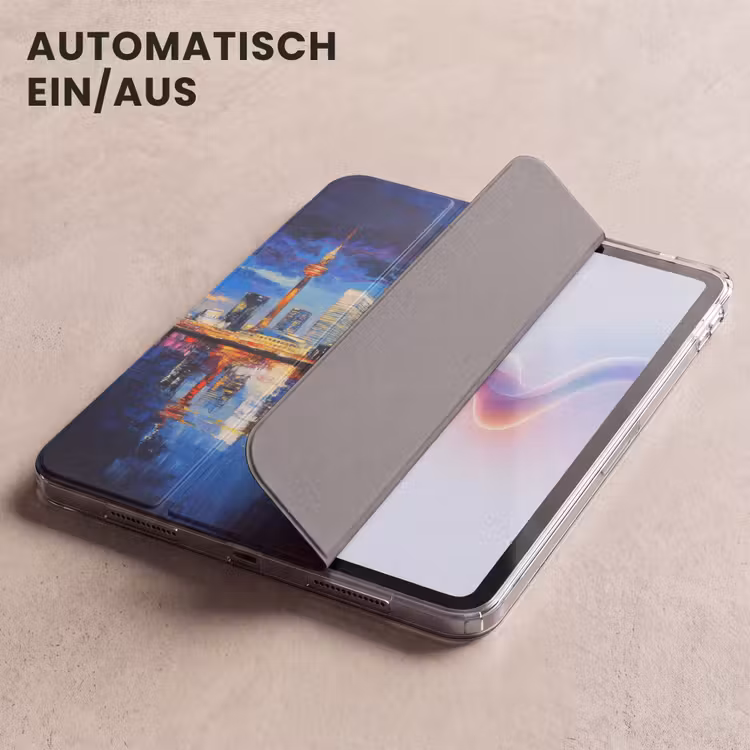 iPad-Hülle - Skyline Toronto - Modern - Stadtlicht - Blau — 5