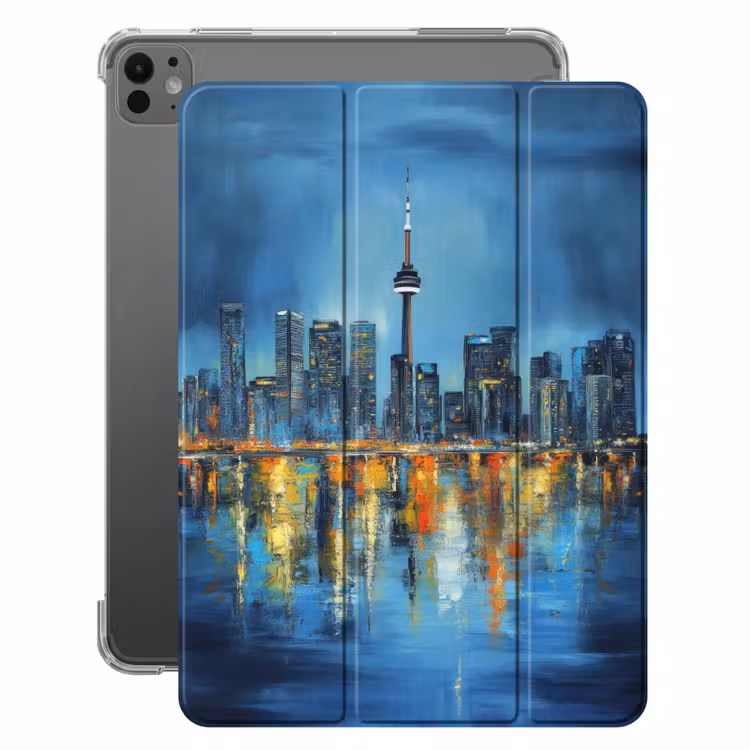 iPad-Hülle - Skyline von Toronto - Wasser - Lichter der Stadt - Turm — 1