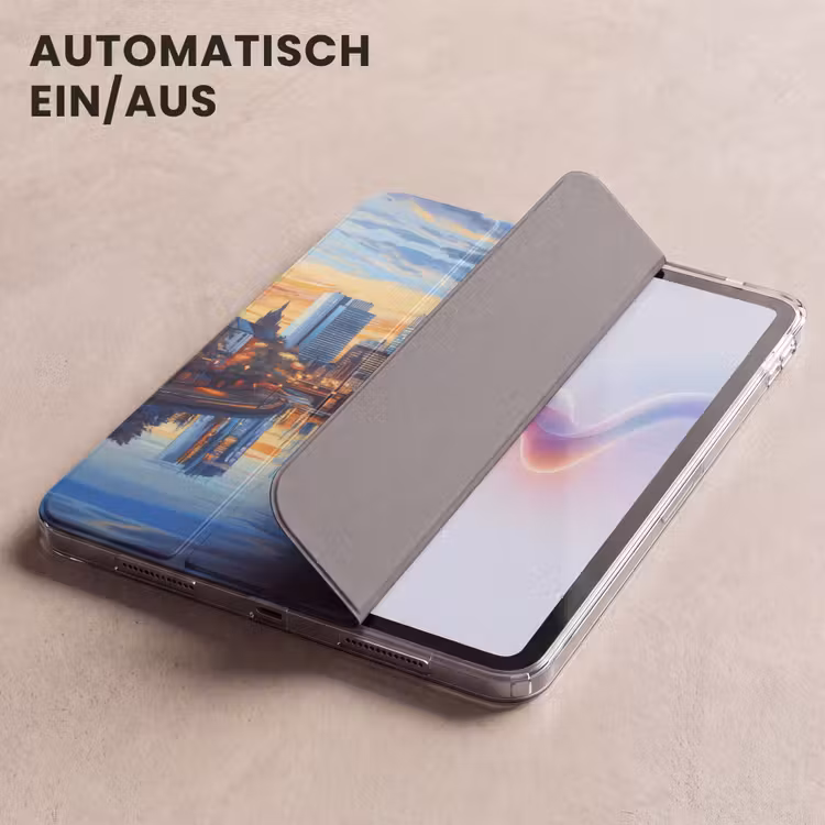 iPad-Hülle - Sonnenuntergang Frankfurt - Stadt - Skyline - Wasser — 5