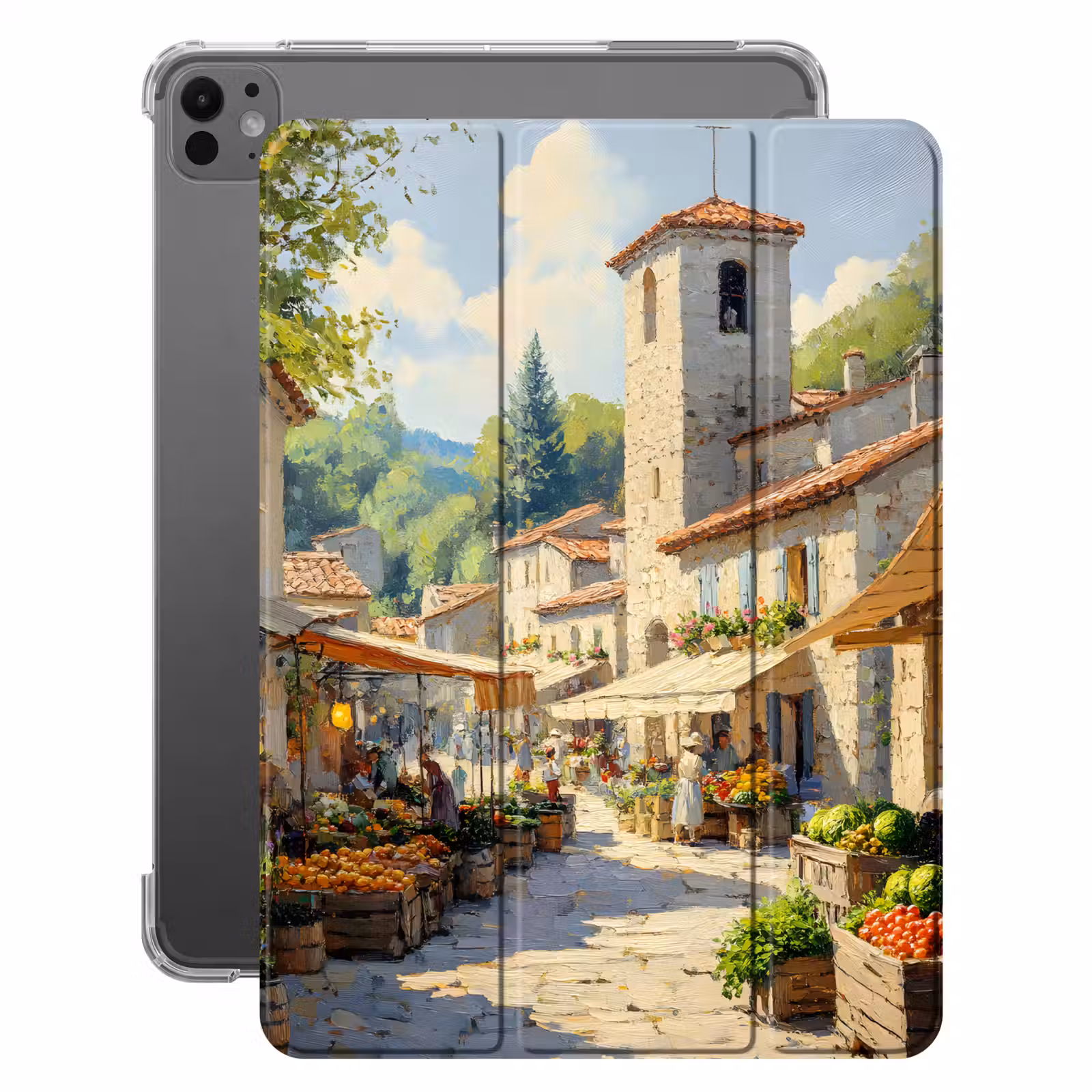 iPad-Hülle - Dorf - Sonne - Stände - Häuser — 1