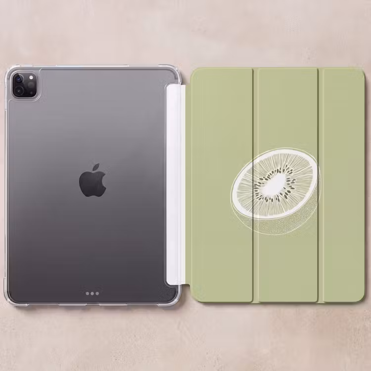 iPad-Hülle - Kiwi - Strichzeichnung - Minimalistisch - Grün — 6