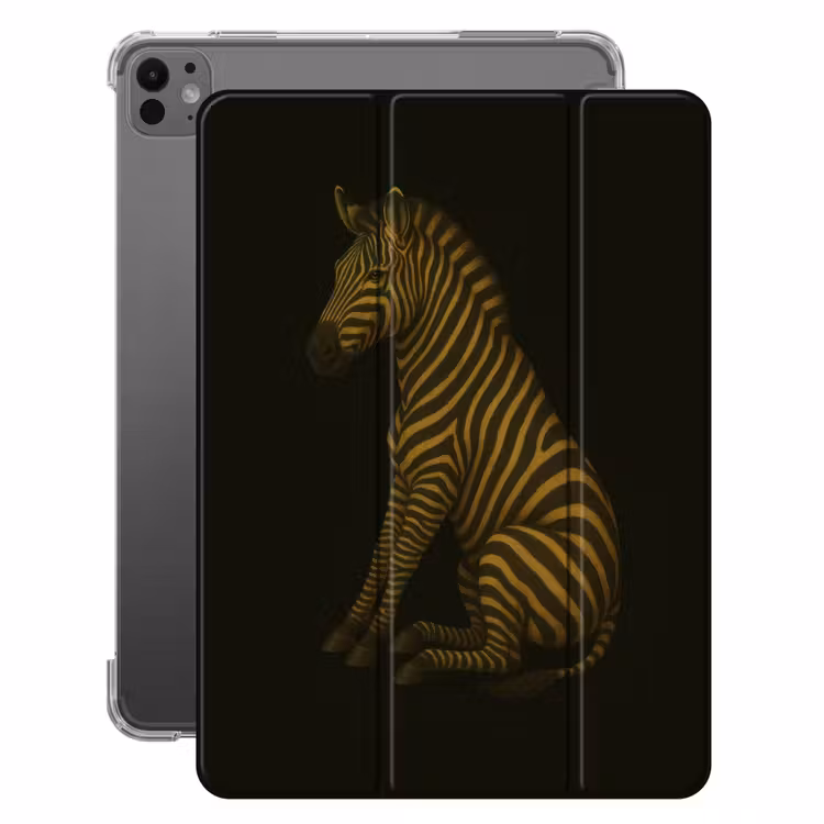 iPad-Hülle - Zebra - Streifen - Gold — 1
