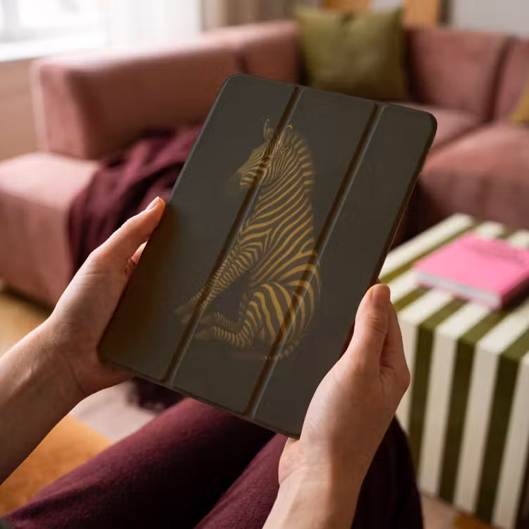 iPad-Hülle - Zebra - Streifen - Gold — 4