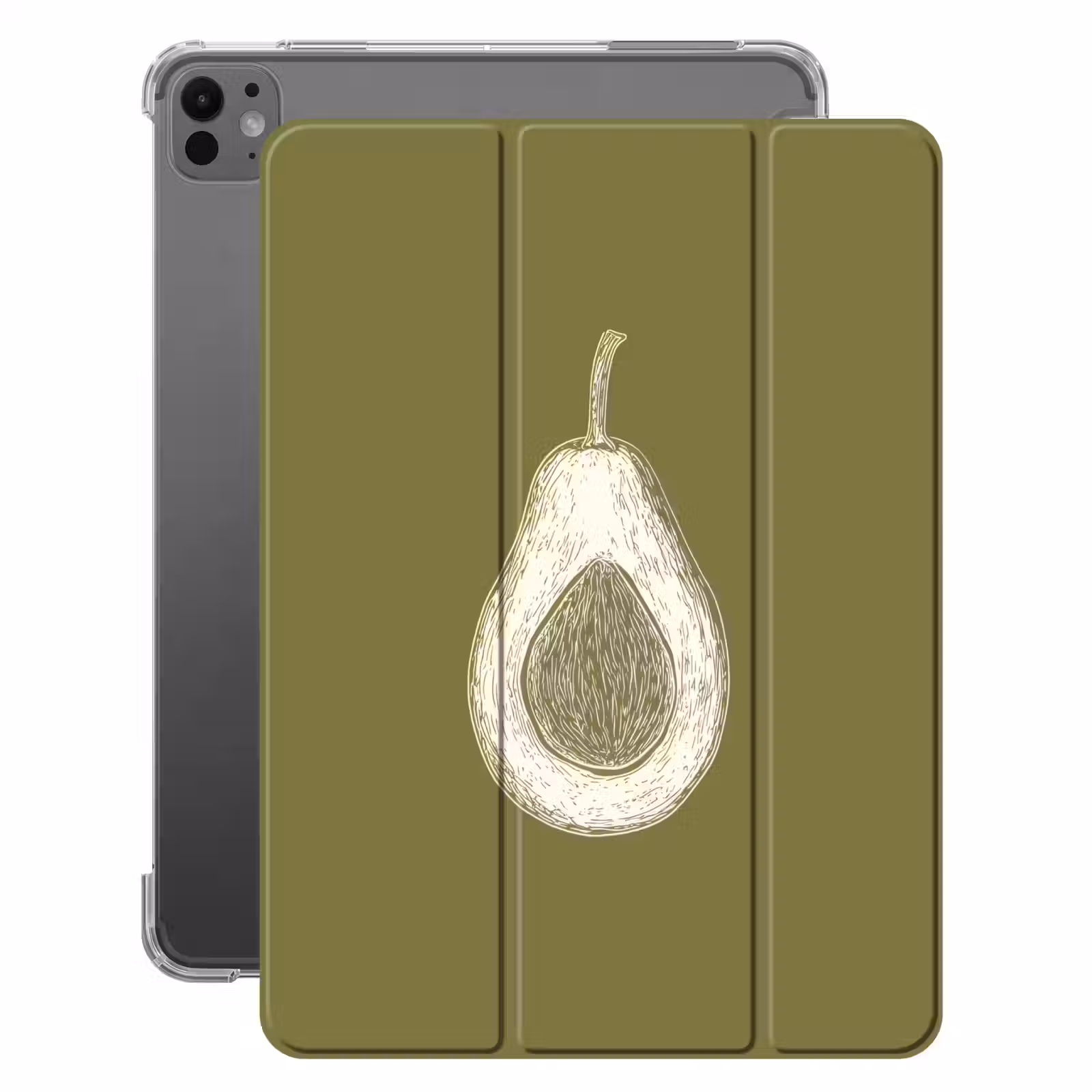 iPad-Hülle - Avocado - Minimalistisch - Illustration - Grün — 1