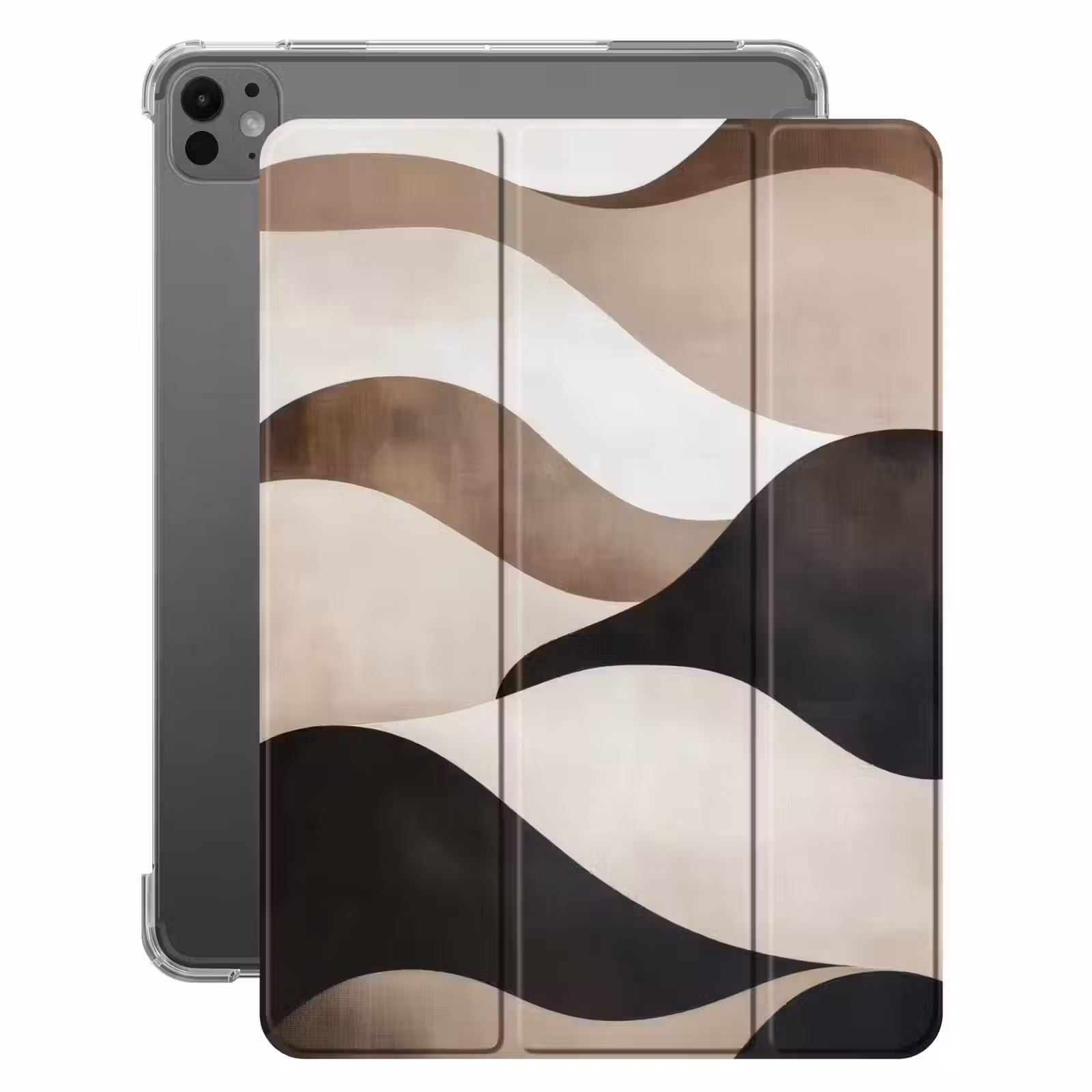 iPad-Hülle - Wellen - Abstrakt - Beige — 1