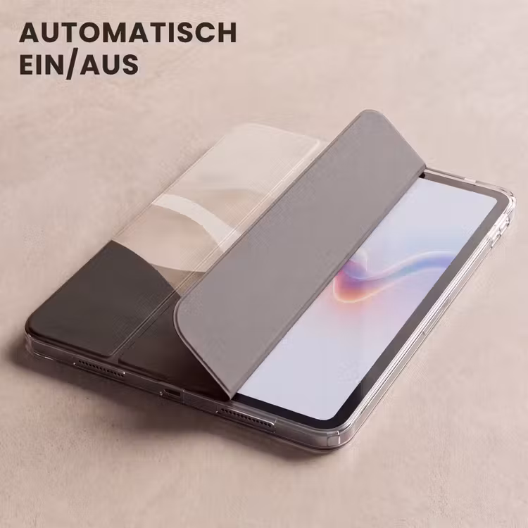 iPad-Hülle - Abstrakt - Landschaft - Wellen - Cremefarben — 5