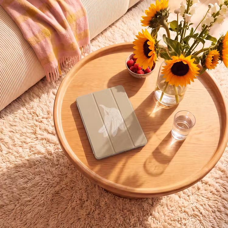 iPad-Hülle - Bananen - Beige - Strichzeichnung - Minimalistisch — 2