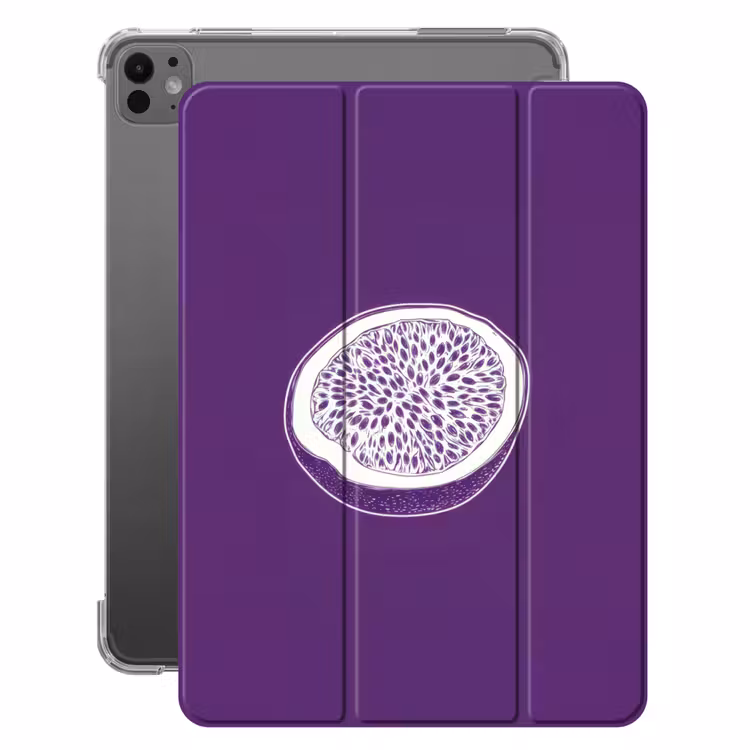 iPad-Hülle - Passionsfrucht - Samen - Lila - Minimalistisch — 1