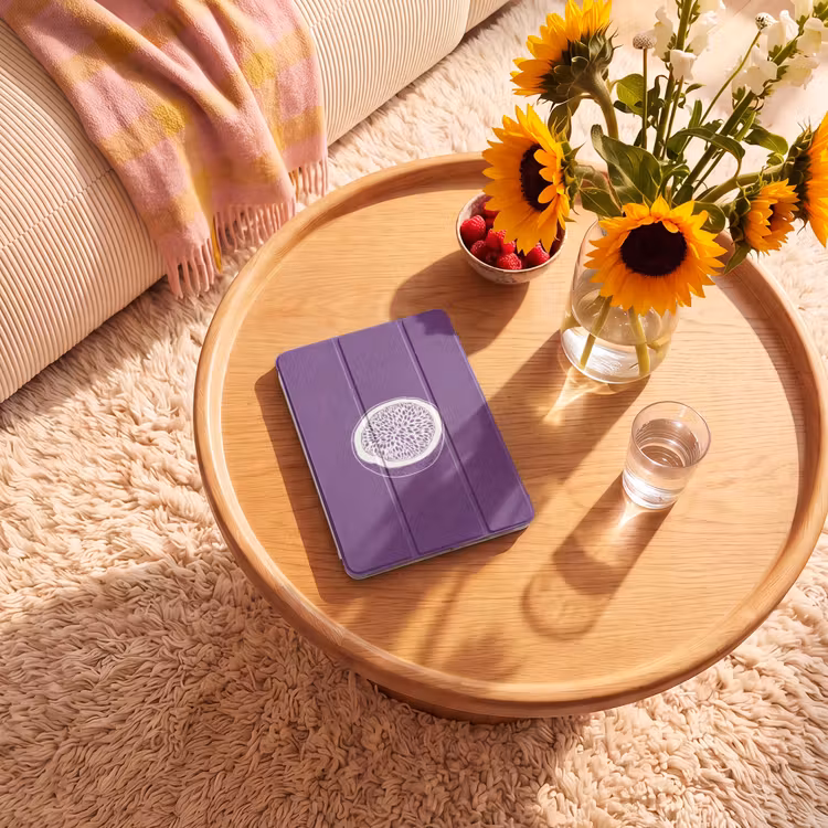iPad-Hülle - Passionsfrucht - Samen - Lila - Minimalistisch — 2