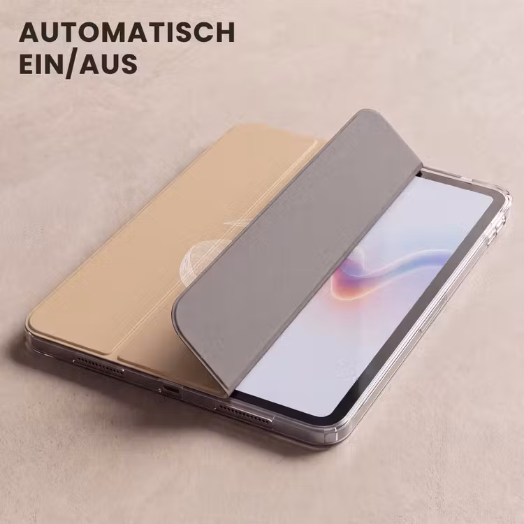 iPad-Hülle - Pfirsich - Strichzeichnung - Grube - Beige — 5