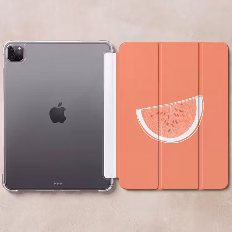 iPad-Hülle - Wassermelone - Linien - Korallenrot — 6