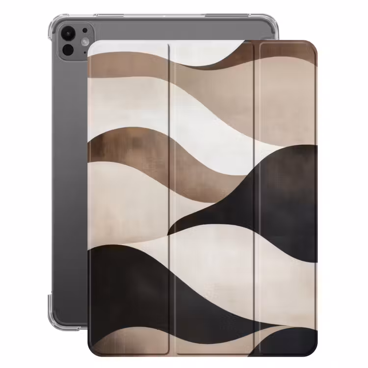 iPad-Hülle - Wellen - Abstrakt - Beige — 1