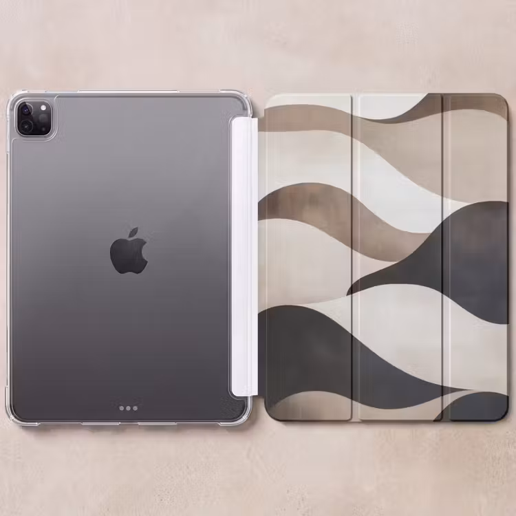 iPad-Hülle - Wellen - Abstrakt - Beige — 6
