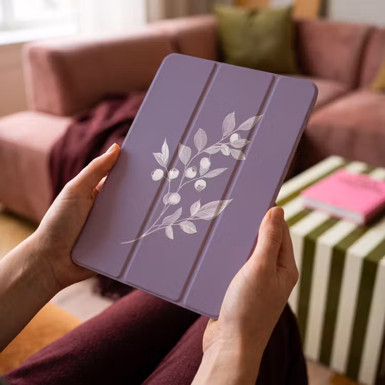 iPad-Hülle - Zweig - Anmutig - Blätter - Minimalistisch — 4