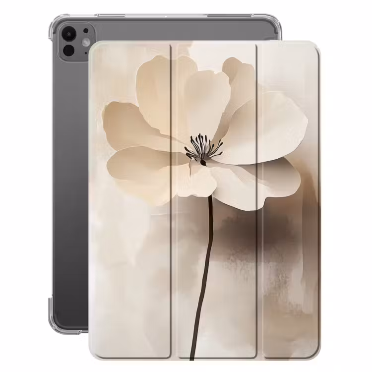 iPad-Hülle - Blume - Beige - Farbe - Schatten — 1