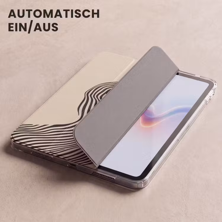 iPad-Hülle - Gewellt - Linien - Abstrakt - Silhouette — 5