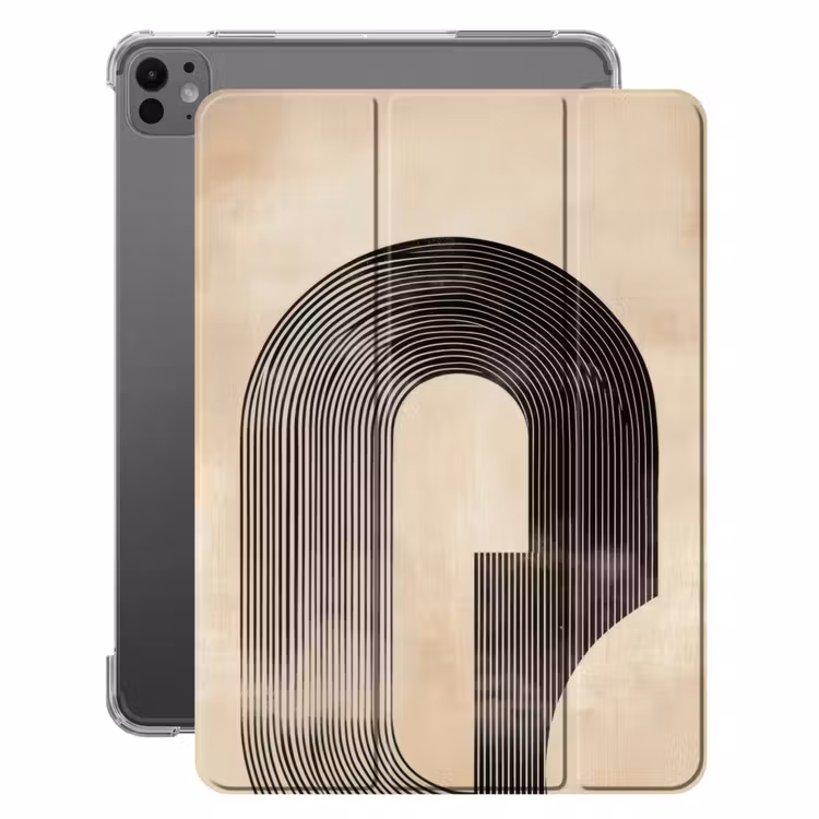 iPad-Hülle - Schleife - Streifen - Minimalistisch - Schwarz — 1