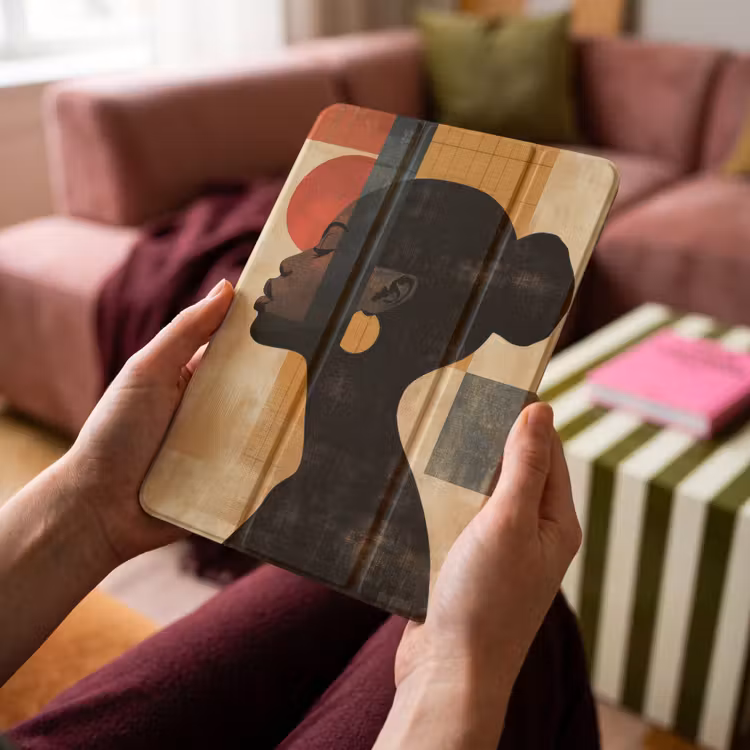 iPad-Hülle - Seitenansicht - Frau - Formen — 4