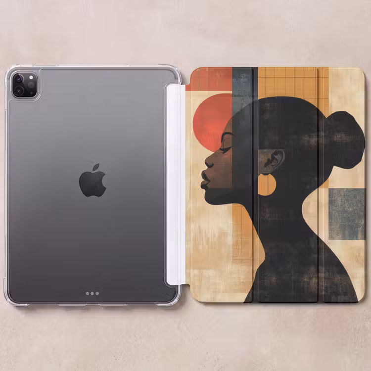 iPad-Hülle - Seitenansicht - Frau - Formen — 6
