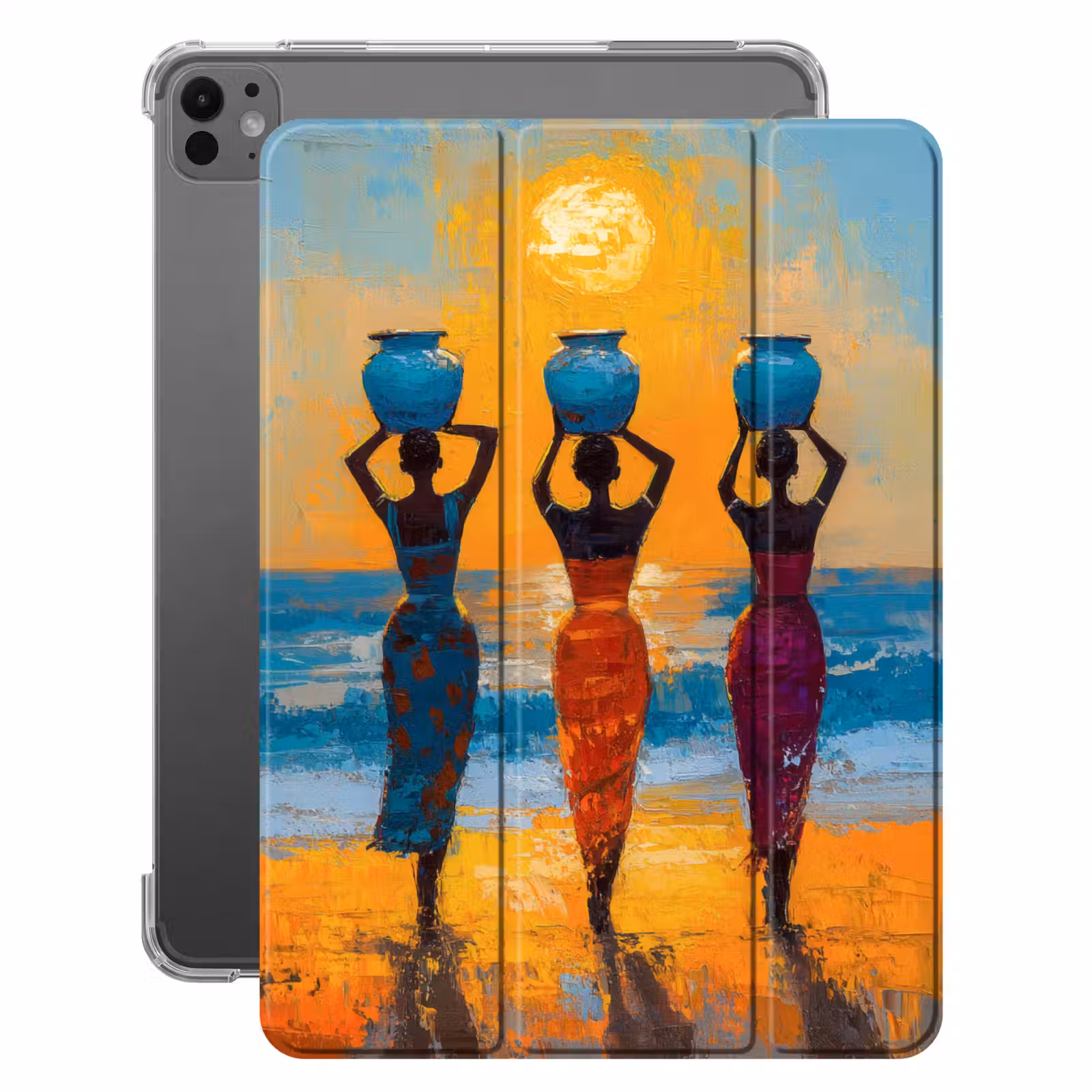 iPad-Hülle - Frauen - Strand - Sonnenuntergang — 1