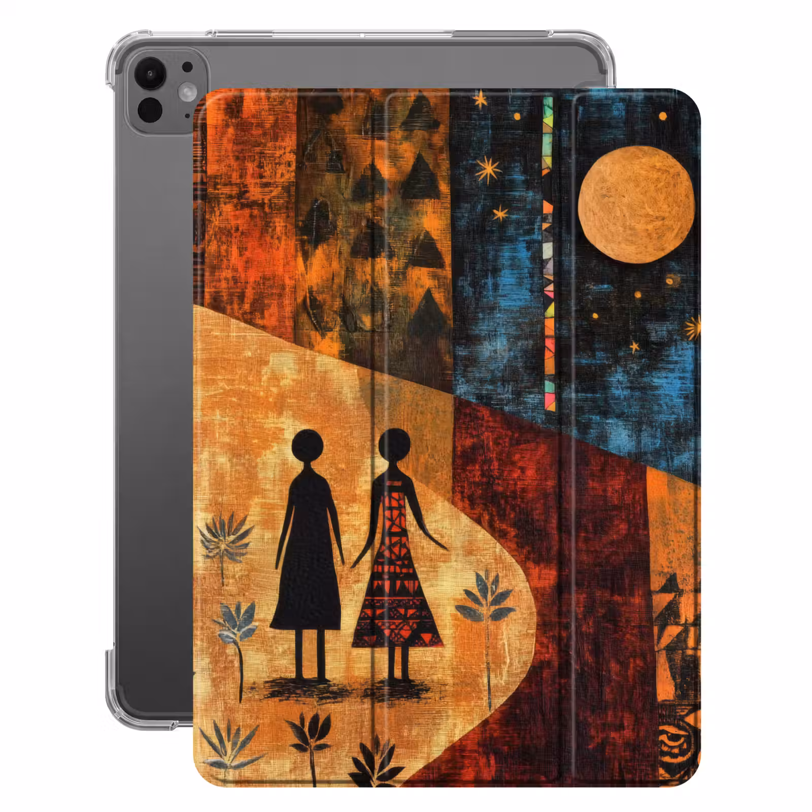 iPad-Hülle - Scherenschnitte - Abstrakt - Sonne - Mond — 1