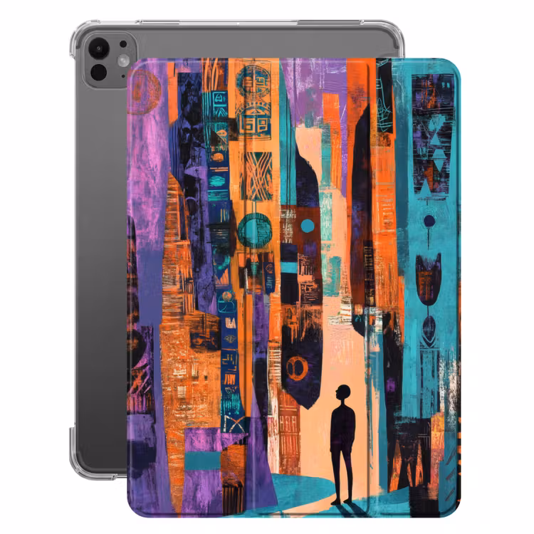 iPad-Hülle - Abstrakt - Figuren - Farbenfroh — 1