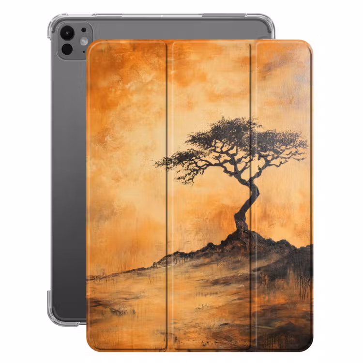 iPad-Hülle - Baum - Landschaft - Orange — 1