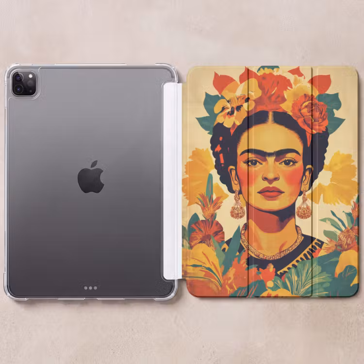 iPad-Hülle - Feminin - Blumen - Schmuck — 6