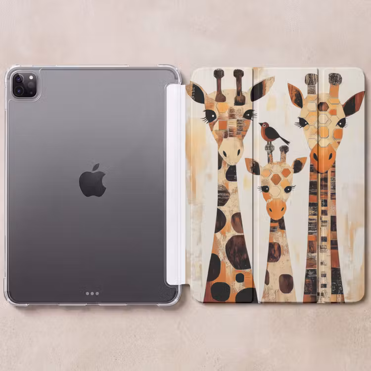 iPad-Hülle - Giraffen - Cartoon - Creme — 6