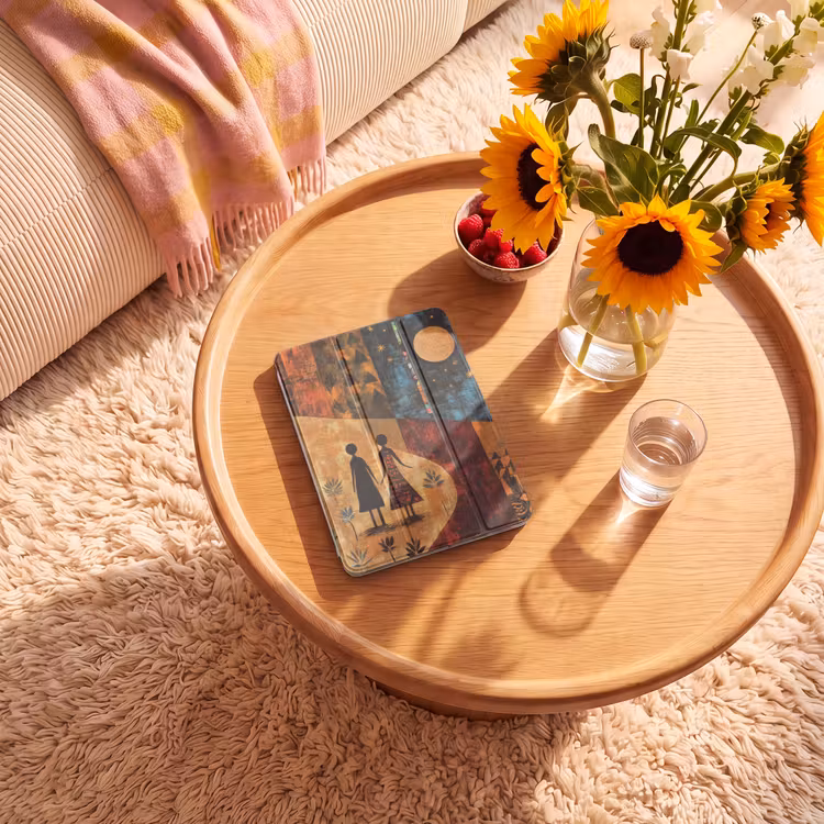 iPad-Hülle - Scherenschnitte - Abstrakt - Sonne - Mond — 2