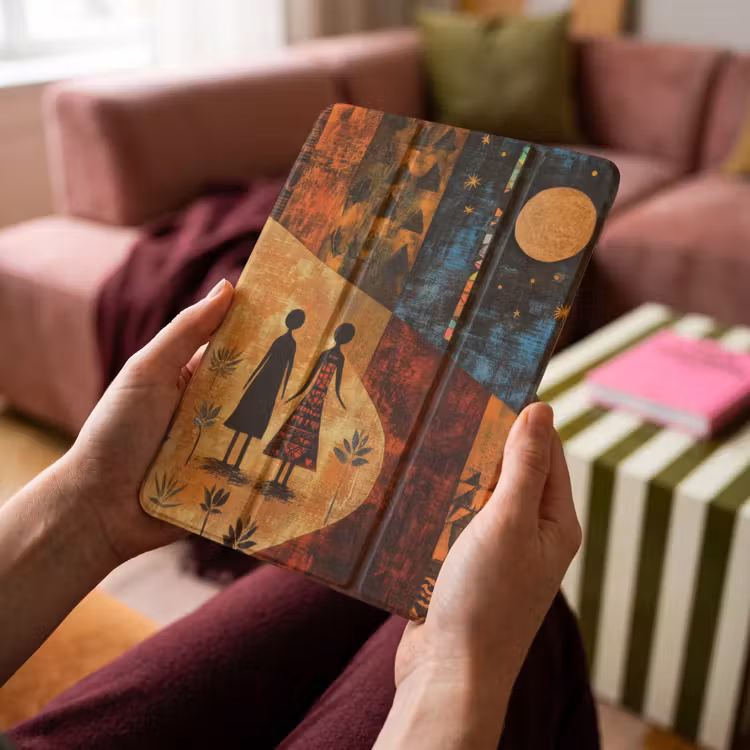 iPad-Hülle - Scherenschnitte - Abstrakt - Sonne - Mond — 4