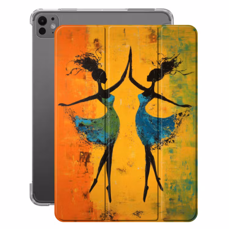 iPad-Hülle - Tanzen - Frauen - Farbtextur — 1