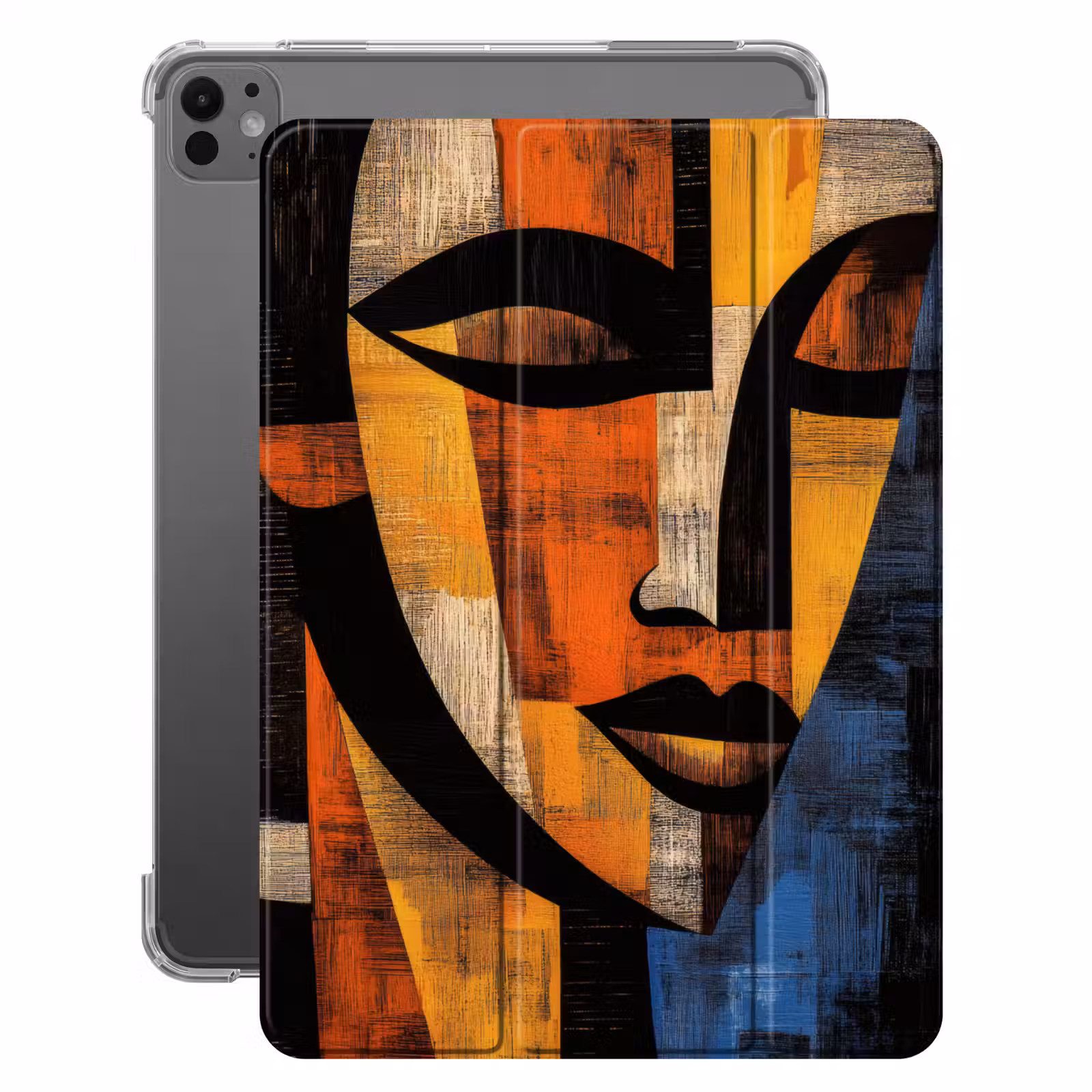 iPad-Hülle - Abstrakt - Porträt - Farbfelder — 1