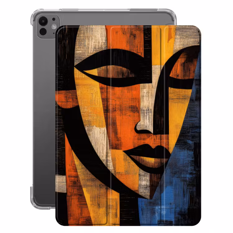 iPad-Hülle - Abstrakt - Porträt - Farbfelder — 1