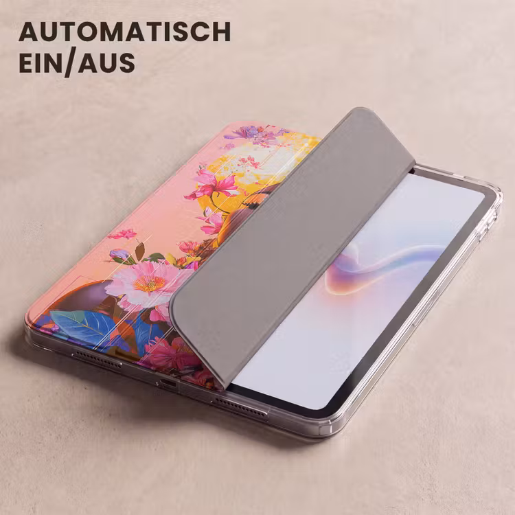 iPad-Hülle - Bunt - Blumen - Frau - Sonne — 5