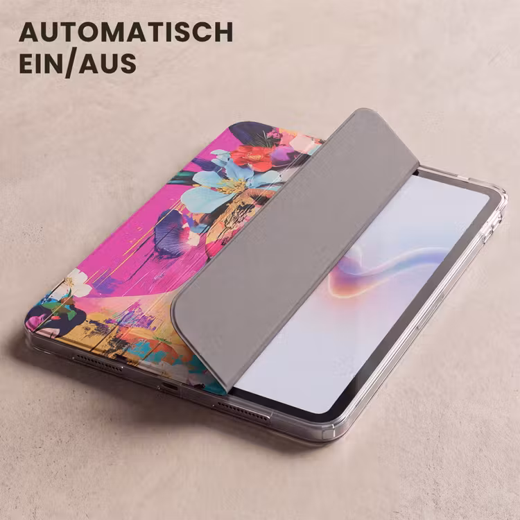 iPad-Hülle - Frau - Porträt - Abstrakt - Lila — 5