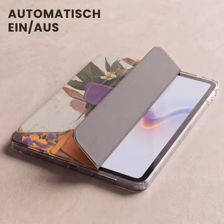 iPad-Hülle - Frau - Sonnenbrille - Schmetterling - Blumen — 5