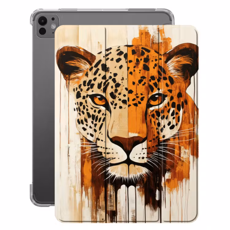 iPad-Hülle - Leopard - Symmetrisch - Streifen — 1