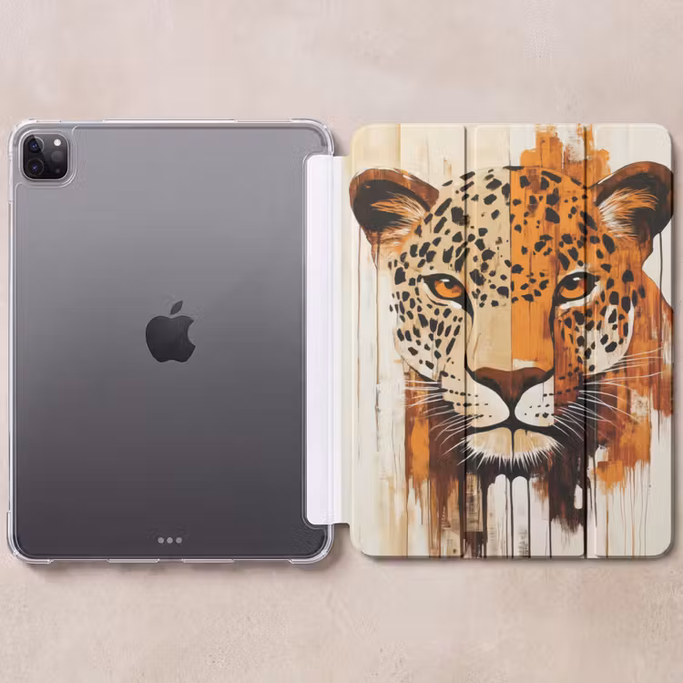 iPad-Hülle - Leopard - Symmetrisch - Streifen — 6