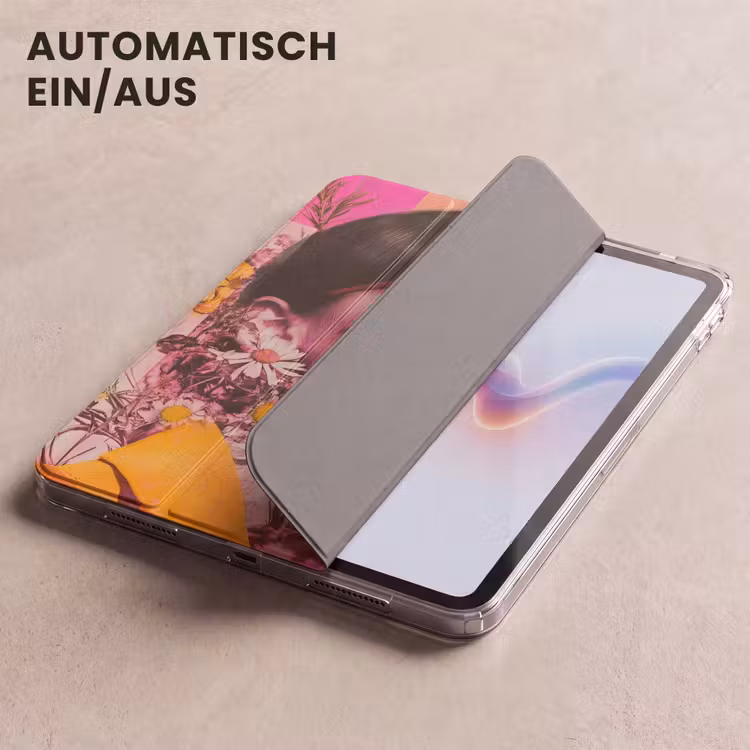 iPad-Hülle - Sonnenbrille - Orange - Frau - Pflanzen — 5