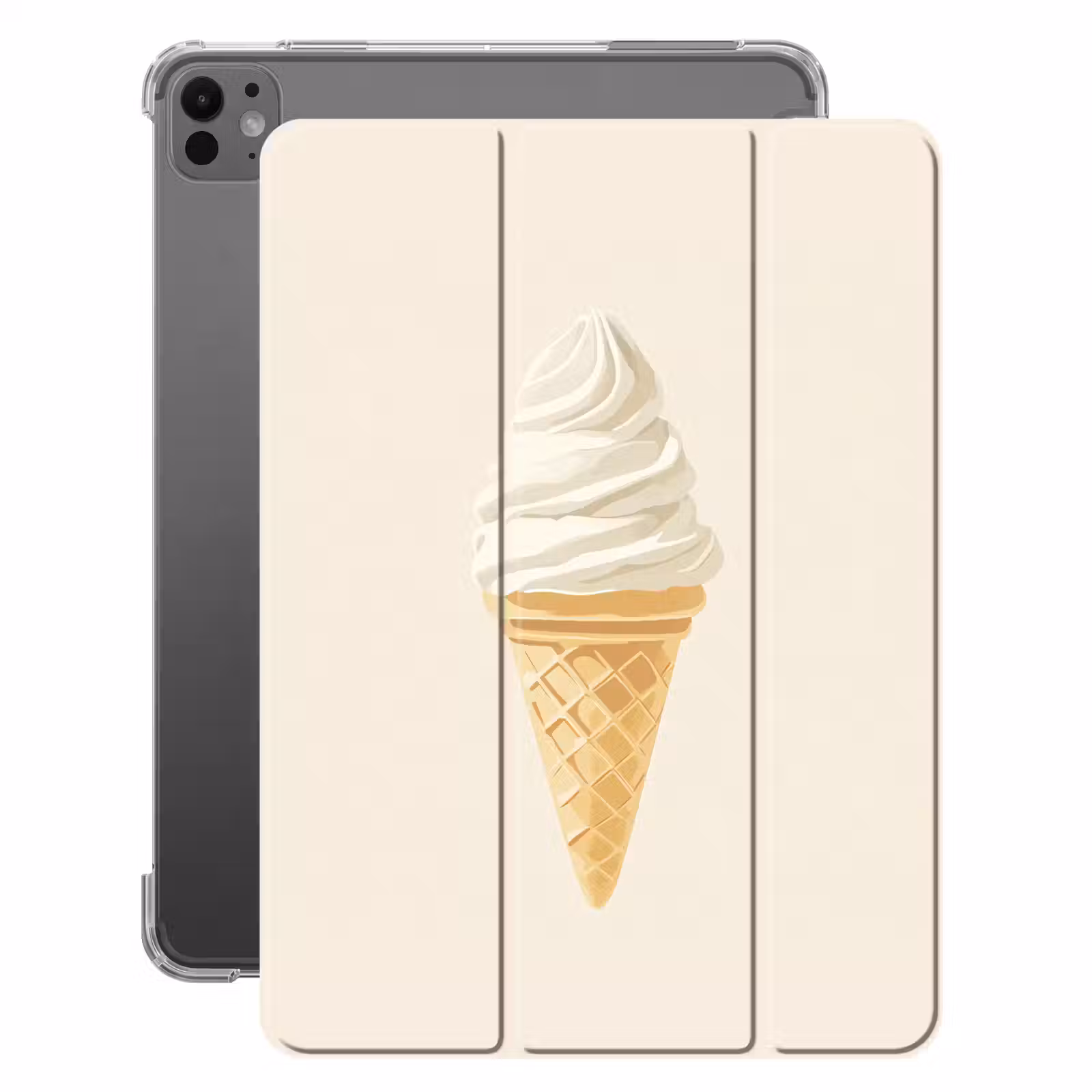 iPad-Hülle - Eiswaffel - Weiß — 1