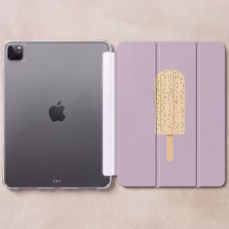 iPad-Hülle - Beige - Eiscreme - Sprenkeln — 6