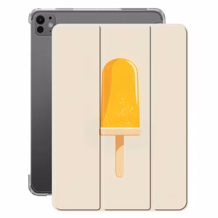 iPad-Hülle - Eis am Stiel - Orange - Wasser — 1