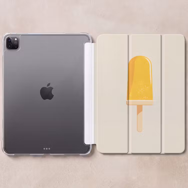 iPad-Hülle - Eis am Stiel - Orange - Wasser — 6