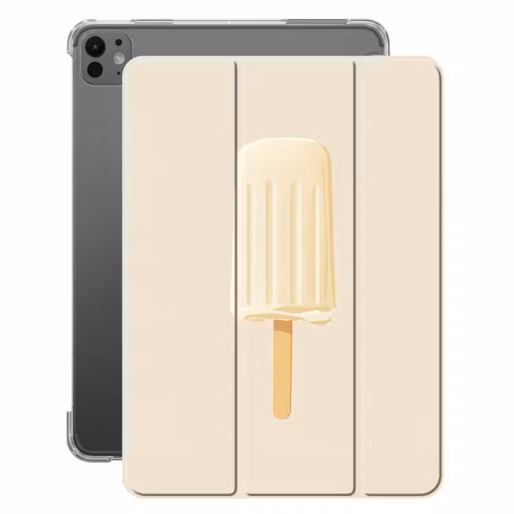 iPad-Hülle - Minimalistisch - Wassereis - Stick - Beige — 1