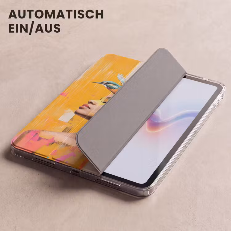 iPad-Hülle - Vogel - Frau - Abstrakt - Blume — 5