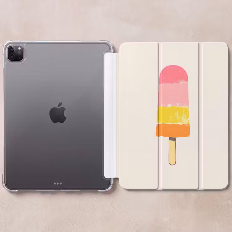 iPad-Hülle - Wassereis - Retro - Stiel - Rosa — 6